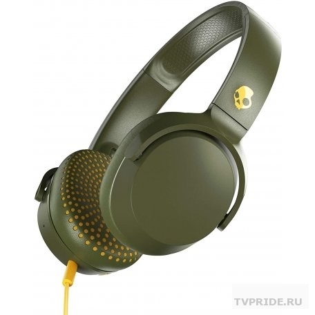Skullcandy S5PXY-M687 Наушники проводные накладные RIFF ON-EAR W/TAP TECH, желто-оливковые