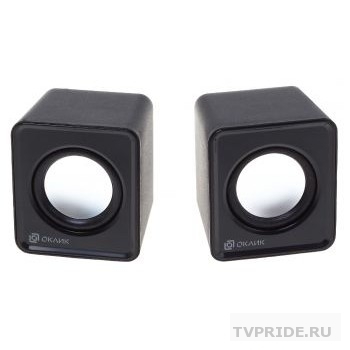 Колонки Oklik OK-331 2.0 черный 6Вт