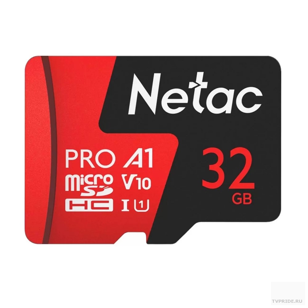 Micro SecureDigital 32GB Netac MicroSD card P500 Extreme Pro, retail version w/SD adapter NT02P500PRO-032G-R