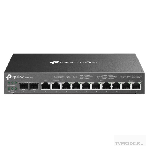 TP-Link ER7212PC VPN-маршрутизатор Omada с гигабитными портами PoE и встроенным контроллером