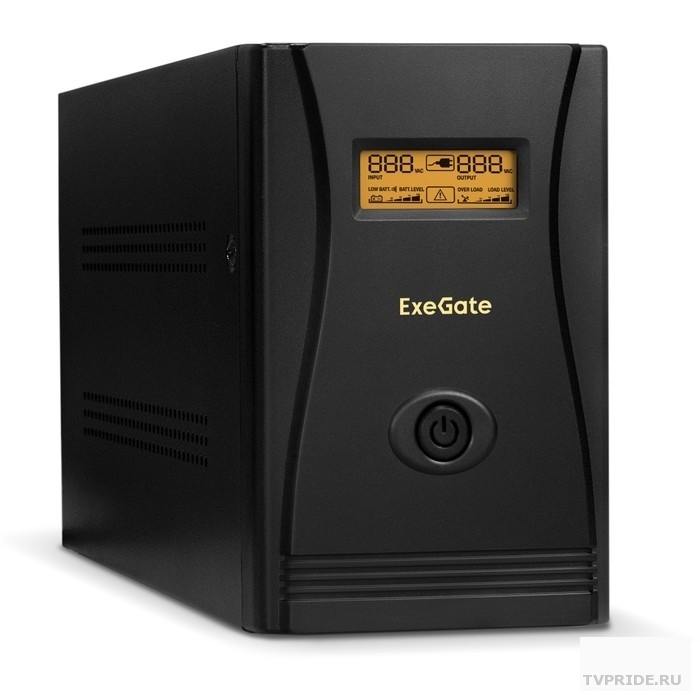Exegate EX292637RUS ИБП ExeGate SpecialPro Smart LLB-3000.LCD.AVR.2SH.4C13.RJ.USB 3000VA/1800W, LCD, AVR,2Schuko4C13,RJ45/11,USB, металлический корпус, Black