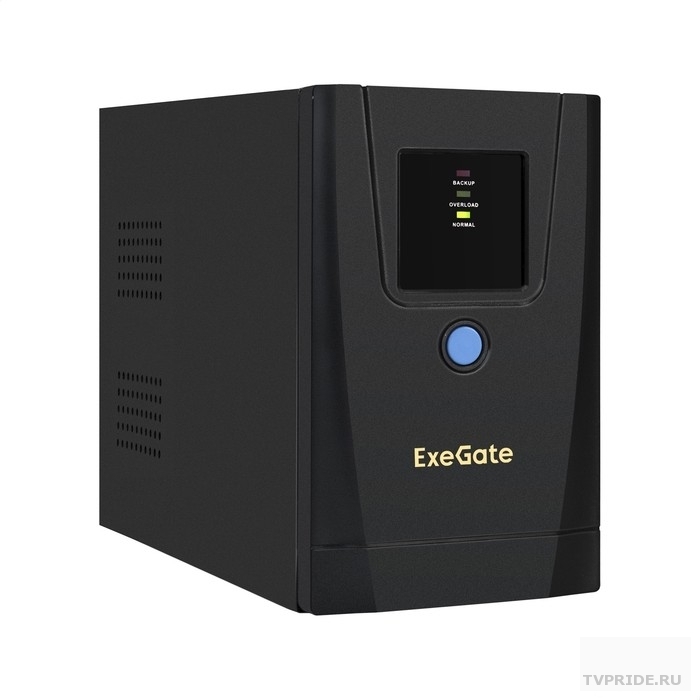 Exegate EX292782RUS ИБП ExeGate SpecialPro UNB-1000.LED.AVR.1SH.2C13.RJ.USB 1000VA/550W, LED, AVR,1Schuko2C13, RJ45/11,USB, металлический корпус, Black
