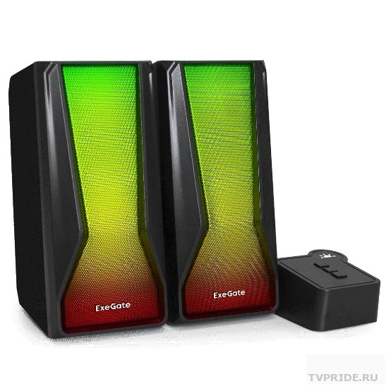 ExeGate Accord 230 EX289687RUS питание USB,Bluetooth, 2х3Вт 6Вт RMS, 60-20000Гц, цвет черный, RGB подсветка, Color Box