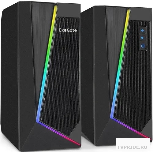 ExeGate Accord 240 питание USB, 2х3Вт 6Вт RMS, 60-20000Гц, цвет черный, RGB подсветка, Color Box EX289688RUS