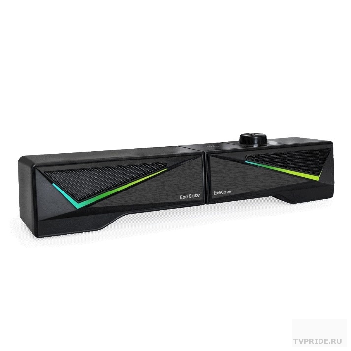 ExeGate Allegro 170 питание USB, Bluetooth, 2х3Вт 6Вт RMS, 60-20000Гц, цвет черный, RGB подсветка, с возможностью трансформации в саундбар, Color Box