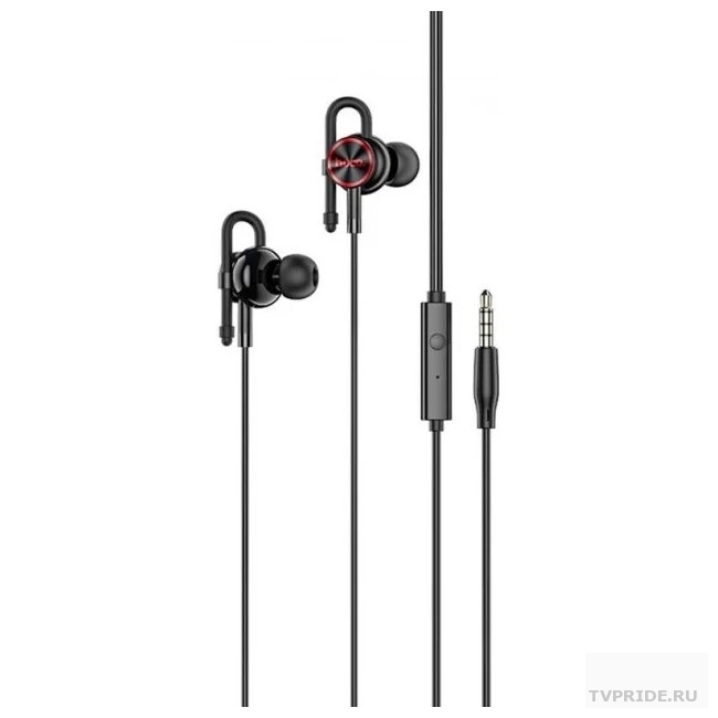 HOCO M84/ Наушники  микрофон/ Кнопка ответа/ 1.2м/ 3.5 mm jack/ Black