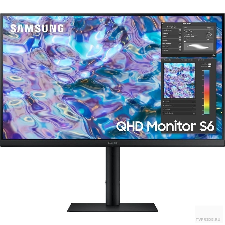 Samsung 27" S27B610EQI черный IPS 2560x1440 75Hz 169 HAS Pivot 300cd 178/178 HDMI DisplayPort M/M HAS Pivot