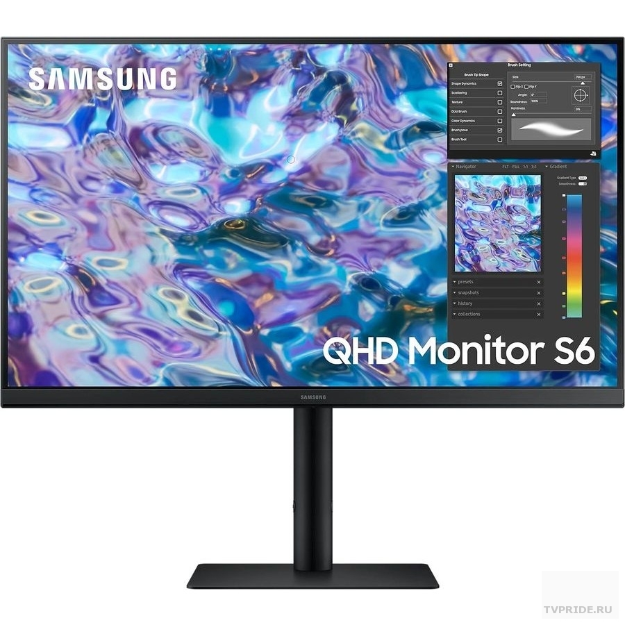 Samsung 27" S27B610EQI черный IPS 2560x1440 75Hz 169 HAS Pivot 300cd 178/178 HDMI DisplayPort M/M