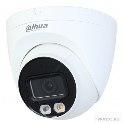 DAHUA DH-IPC-HDW2249TP-S-IL-0280B Уличная турельная IP-видеокамера Smart Dual Light с ИИ 2Мп, 1/2.8 CMOS, объектив 2.8мм, видеоаналитика, ИК до 30м, LED до 30м, IP67, корпус металл, пластик