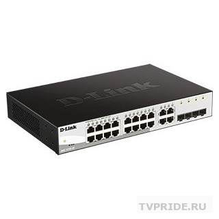 D-Link DGS-1210-20/FL2A Управляемый L2 коммутатор с 16 портами 10/100/1000Base-T и 4 комбо-портами 100/1000Base-T/SFP