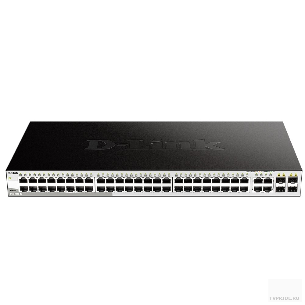 D-Link DGS-1210-52/FL2A Управляемый L2 коммутатор с 48 портами 10/100/1000Base-T и 4 комбо-портами 100/1000Base-T/SFP