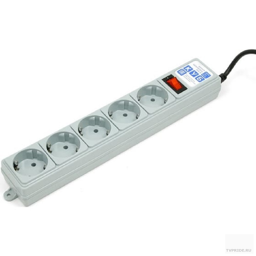 PowerCube Фильтр B, 1.8м , 5 розеток SPG-B-6, серый