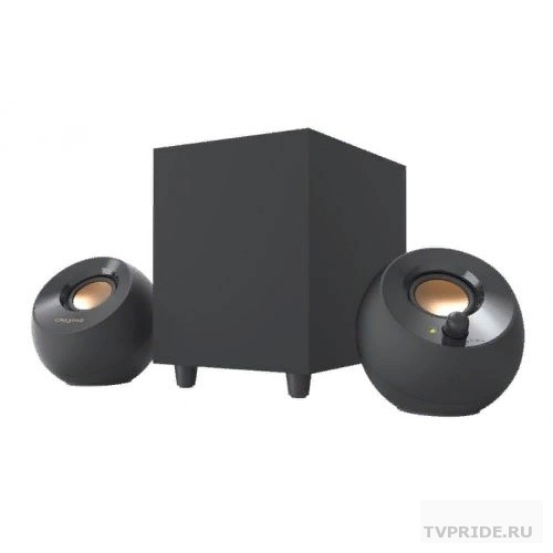 Колонки CREATIVE PEBBLE PLUS, 2.1, черный 51mf0480aa000