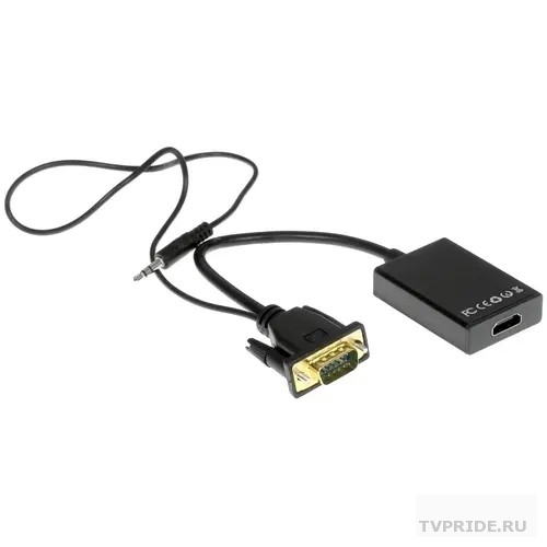 Cablexpert A-VGA-HDMI-01 Адаптер VGA M  аудио- HDMI F, 0.15 м, питание от USB